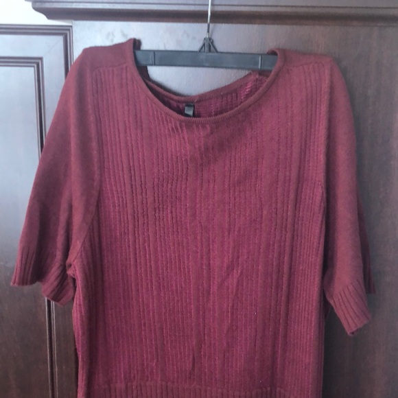 Andrew Marc Burgundy Dress - Picture 3 of 3